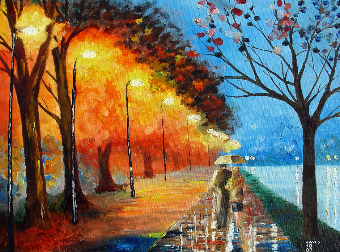 Leonid Afremov style - oil painting